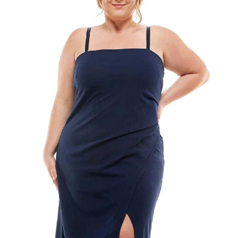 Emerald Sundae Women's Full Length Evening Body Con Dress Blue Size 20W