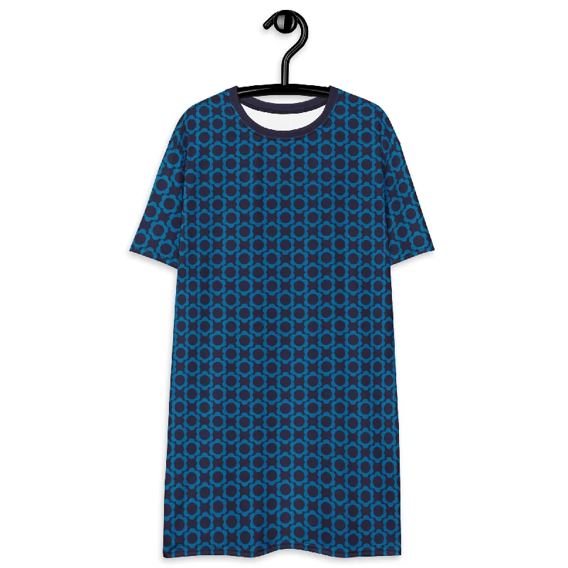 ELLIE mini blue - T-shirt dress